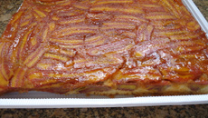 Bolo de bananas caramelizadas da Pri