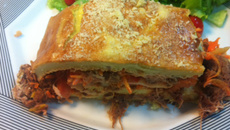 Rocambole de arroz cozido do Lúcio Cezar