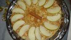 Torta de maçã com leite condensado