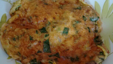 Omelete de espinafre rápido