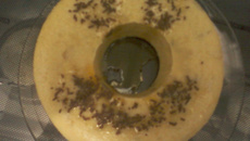 Bolo de maçã com canela de microondas