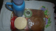 Bolo de fubá com rapadura