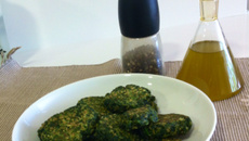 Bolinho de espinafre e aveia