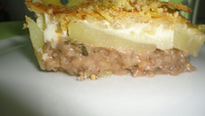 Torta de batata recheada