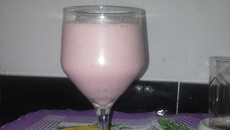 Batida sonho de valsa com vinho tinto suave