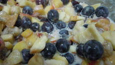 Salada de frutas com iogurte