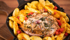  Batata com carne assada