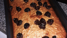 Bolo fit de banana com aveia