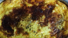 Souflé de sobra de arroz