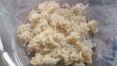 Macarrão ao creme de cogumelo