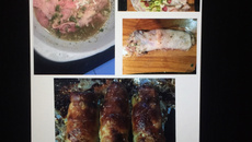 Rocambole de frango recheado