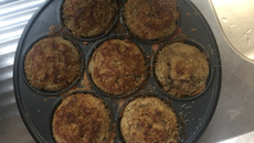 Cupcake integral com fibra de banana verde