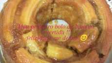 Bolo de banana invertido