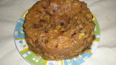 Bolo de banana nanica com casca