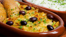 Bacalhau à portuguesa com natas e batata igual de vó cremoso e suculento