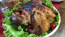 Peru macio e suculento de maionese