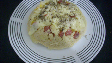 Torta salgada de 3 minutos