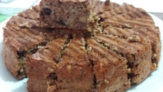 Bolo de aveia com banana