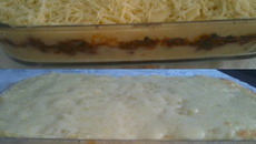 Escondidinho de carne moída