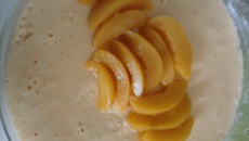 Mousse de pêssegos