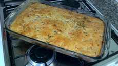 Torta de frango e azeitona