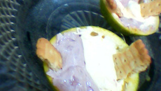 Sorvete fácil na laranja