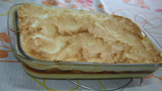 Sobremesa de banana nevada