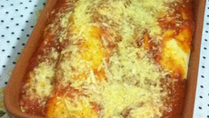 Panqueca de frango cremosa