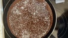 Torta especial de chocolate para a páscoa