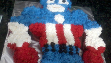 Capitão América de cupcake