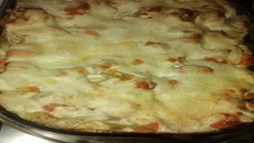 Couve-flor recheada com camarão