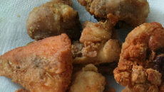 Frango à passarinho milanesa