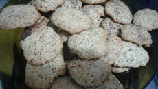 Biscoito integral de aveia e banana