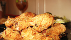 Frango à milanesa no forno