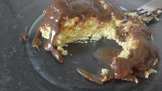 Brownie de micro-ondas Branco