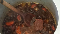 Carne na panela de pressão