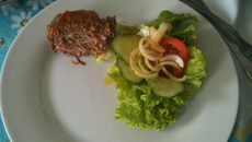 Rocambole de carne saudável