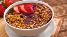Açaí com frutas