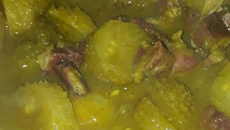 Maxixe com carne seca