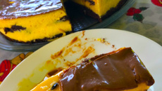 Torta mousse de maracujá e chocolate