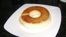 Pudim de pão na panela de pressão