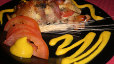 Filé de tilápia recheado