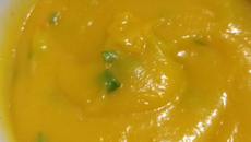 Sopa creme de mandioquinha