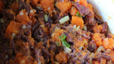 Abóbora com carne seca