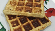 Waffles de whey e aveia (fitness)