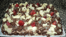 Bolo trufado de chocolate