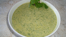 Molho cremoso de hortelã