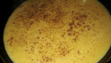 Curau de milho enlatado de liquidificador