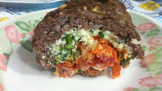 Rocambole de carne moída integral