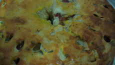 Rosca salgada de calabresa